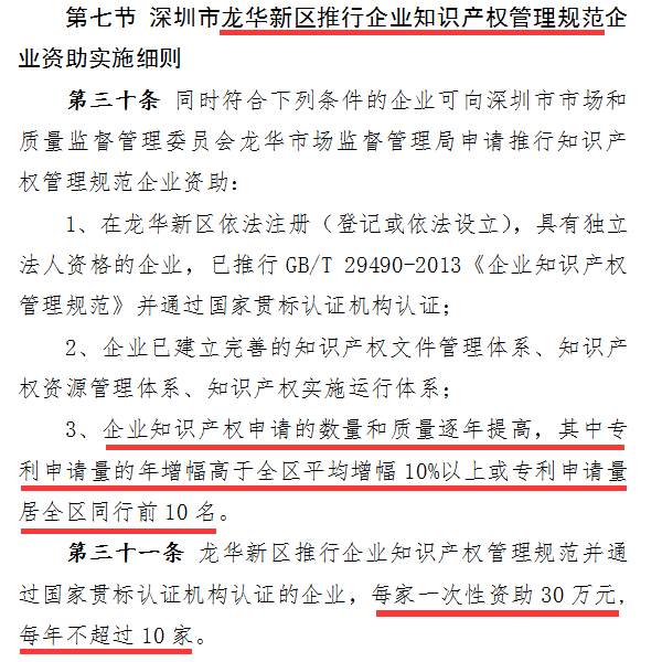 龍華區(qū)企業(yè)注意了！去年通過知識(shí)產(chǎn)權(quán)貫標(biāo)的可以申領(lǐng)補(bǔ)貼了！